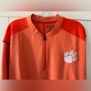 Champion Orange Quarter-Zip Pullover